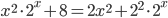 x^2\cdot2^x+8=2x^2+2^2\cdot2^x